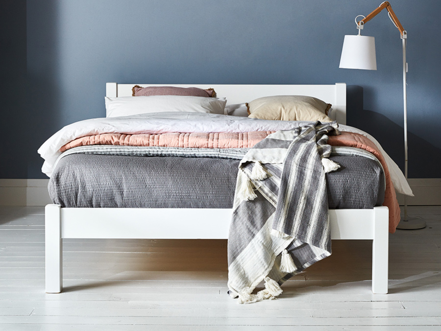White on sale knight bed